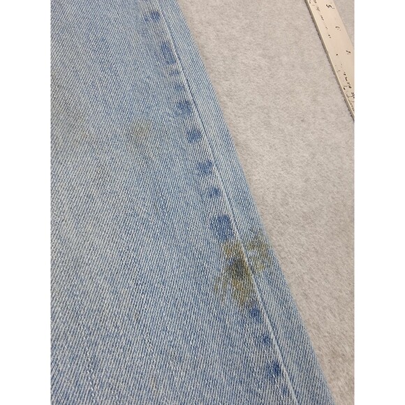 Levis 550 Jeans Mens 29x30 (26x29) Baggy Straight Mid Distressed Cotton Thrashed - Picture 6 of 16